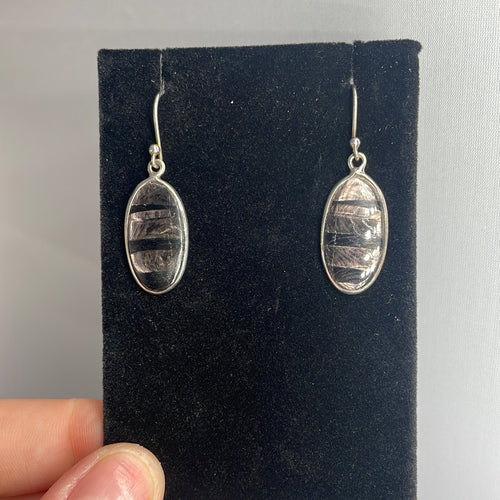 Hypersthene Sterling Silver Earrings