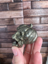 Load image into Gallery viewer, Pyrite Pumpkin/Skull Carving