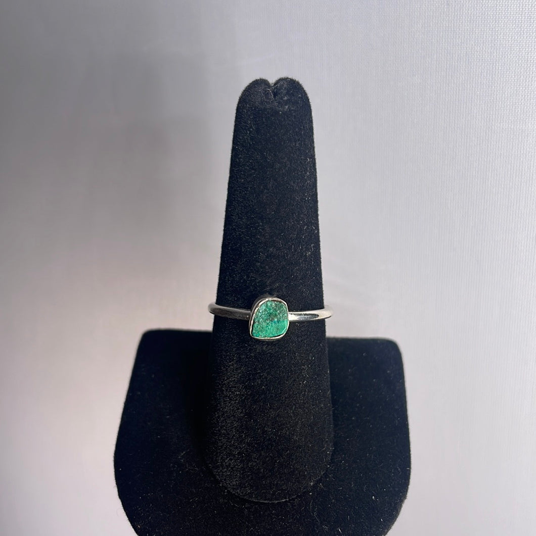 Chrysocolla Size 8 Sterling Silver Ring