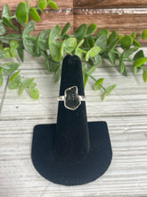 Load image into Gallery viewer, Moldavite SZ 6 Sterling Silver Ring