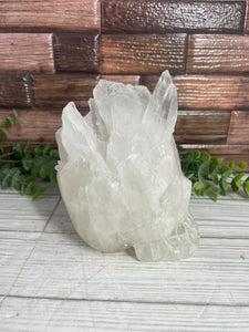 Quartz Cluster Skull Large