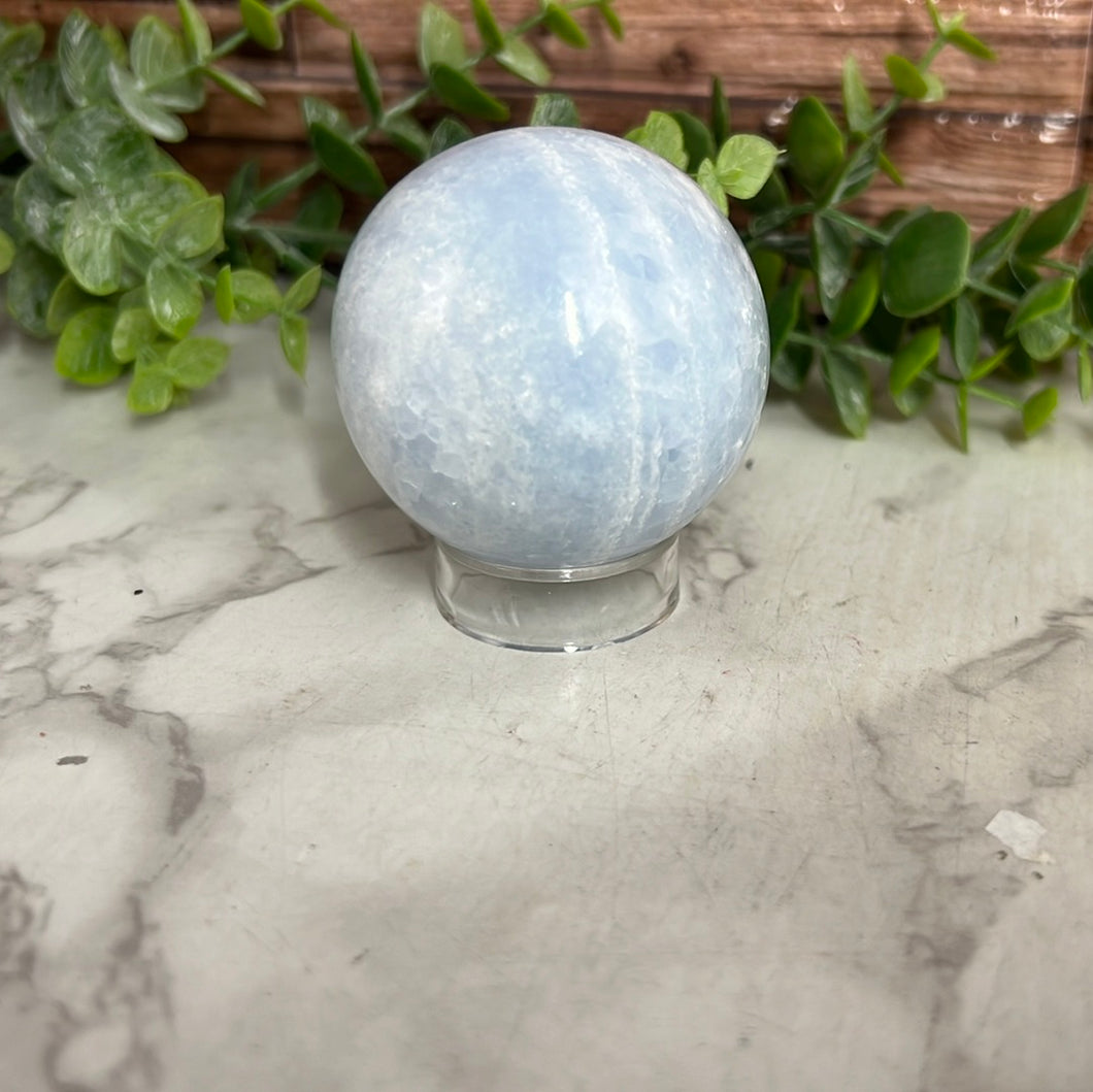 Blue Calcite Sphere