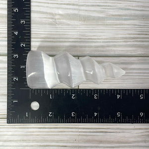 Selenite Horn Small