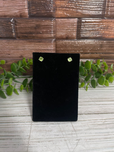 Peridot Sterling Silver Stud Earrings