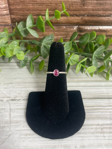 Ruby SZ 5 Sterling Silver Ring