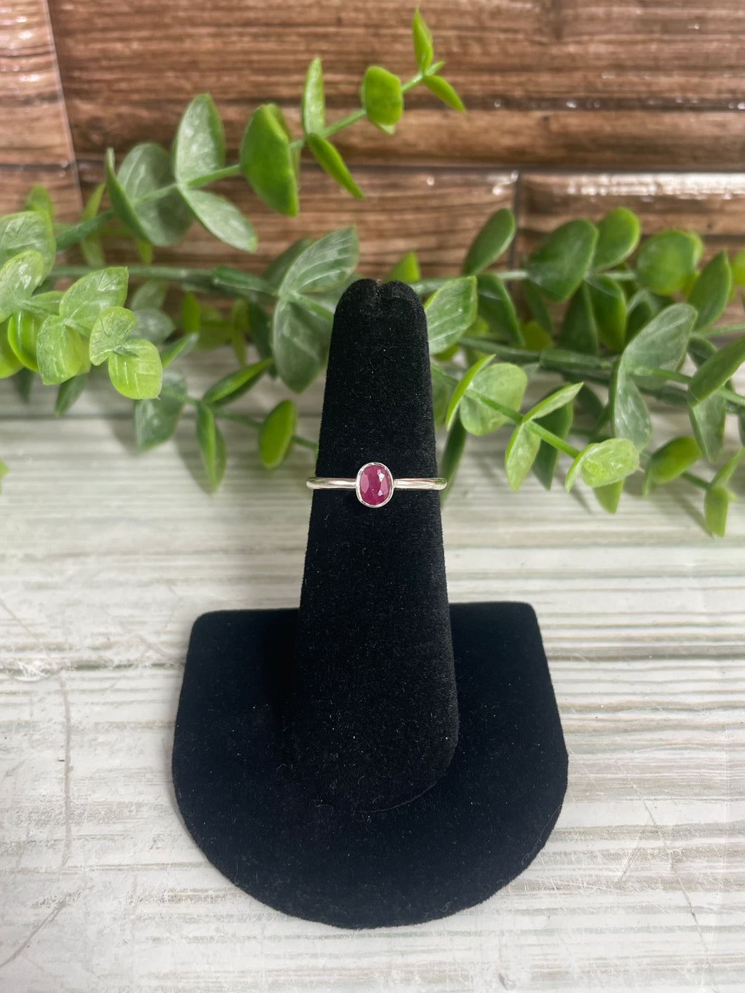 Ruby SZ 5 Sterling Silver Ring