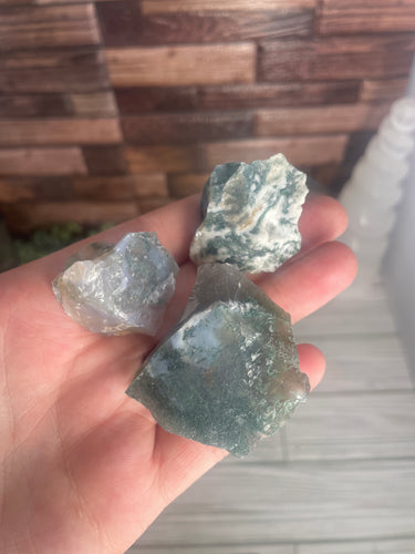 Raw Moss Agate