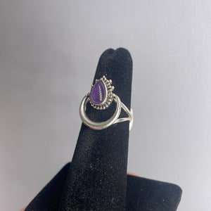 Amethyst Size 5 Sterling Silver Ring