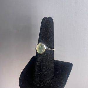 Prehnite Size 7 Sterling Silver Ring