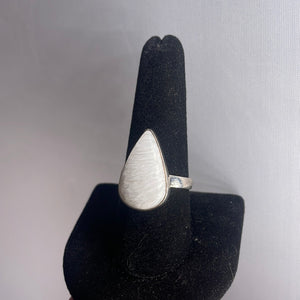 Scolecite Size 9 Sterling Silver Ring