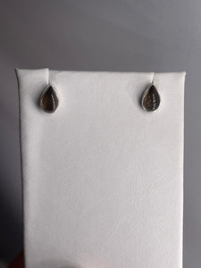 Smoky Quartz Sterling Silver Stud Earrings