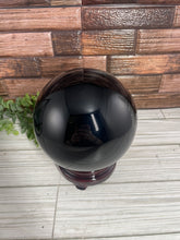 Load image into Gallery viewer, XL Black Obsidian Sphere