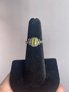 Peridot SZ 5 Sterling Silver Ring