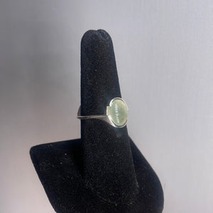 Prehnite Size 7 Sterling Silver Ring