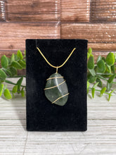 Load image into Gallery viewer, Nephrite Jade Wire-Wrapped Pendant