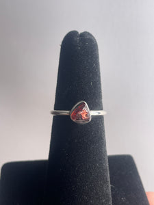 Garnet SZ 5 Sterling Silver Ring