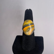 Load image into Gallery viewer, Bumblebee Jasper Size 9 Sterling Silver Ring