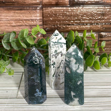 Load image into Gallery viewer, Moss Agate Tower Small