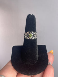 Peridot SZ 6 Sterling Silver Ring