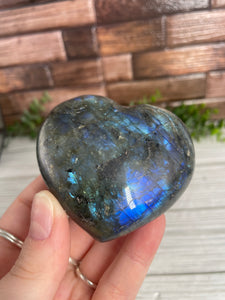 Labradorite Heart