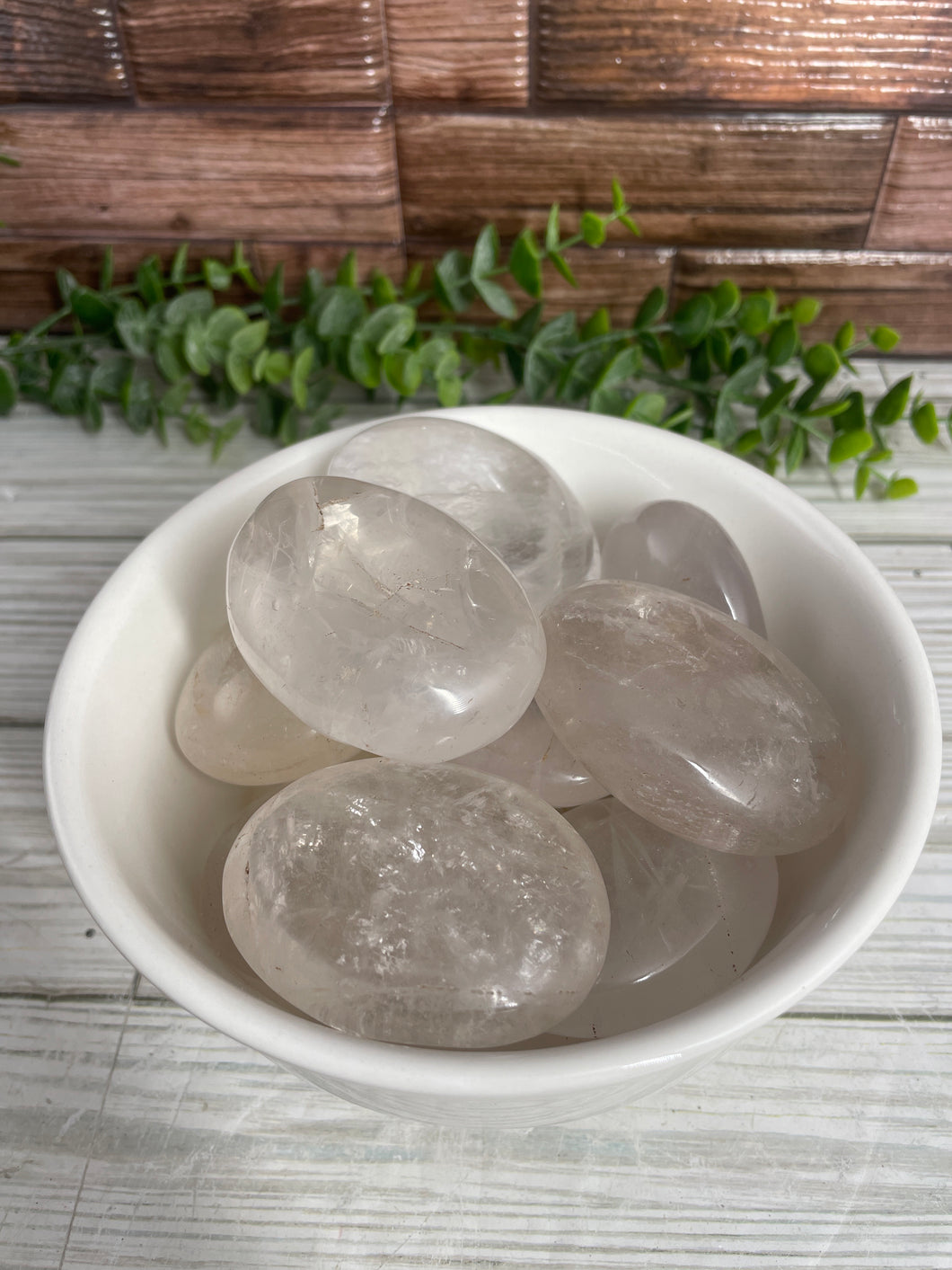 Clear Quartz Palm Stone