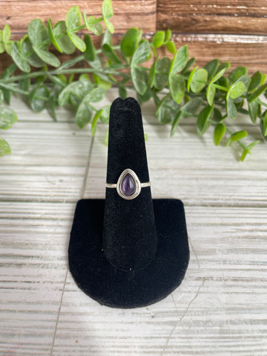 Amethyst Size 7 Sterling Silver Ring