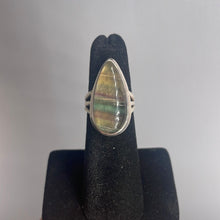 Load image into Gallery viewer, Fluorite Size 5 Sterling Silver Ring