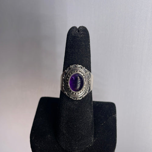 Amethyst Size 7 Sterling Silver Ring