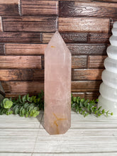 Load image into Gallery viewer, Rose Quartz Tower XL