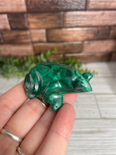 Load image into Gallery viewer, Malachite Frog Carving