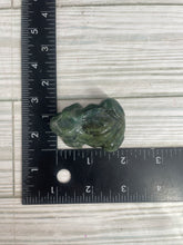 Load image into Gallery viewer, Moss Agate Frog Carving