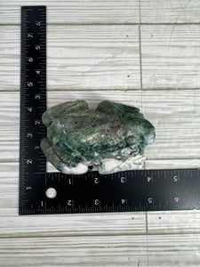 Moss Agate Frog