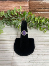 Load image into Gallery viewer, Charoite Size 6 Sterling Silver Ring