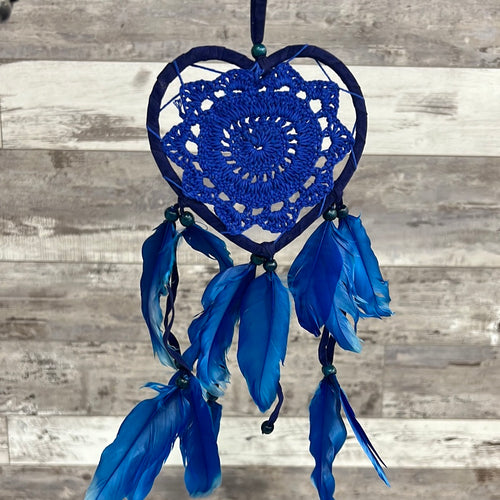 Blue Heart Dreamcatcher