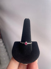 Load image into Gallery viewer, Ruby SZ 10 Sterling Silver Ring