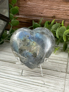 Labradorite Heart