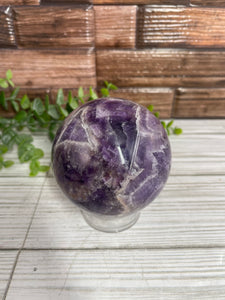 Chevron Amethyst Sphere