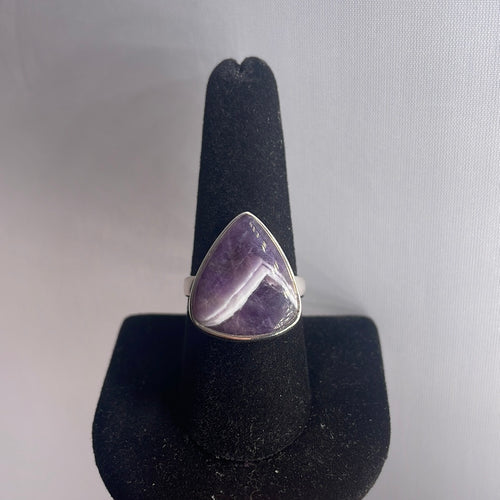 Amethyst Size 9 Sterling Silver Ring