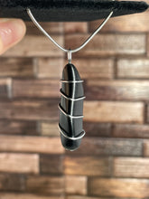 Load image into Gallery viewer, Obsidian Wire-Wrapped Pendant