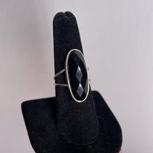 Load image into Gallery viewer, Black Onyx Size 8 Sterling Silver Ring