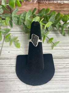 Moldavite SZ 5 Sterling Silver Ring