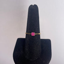Load image into Gallery viewer, Ruby Size 8 14k Gold Plated Ring