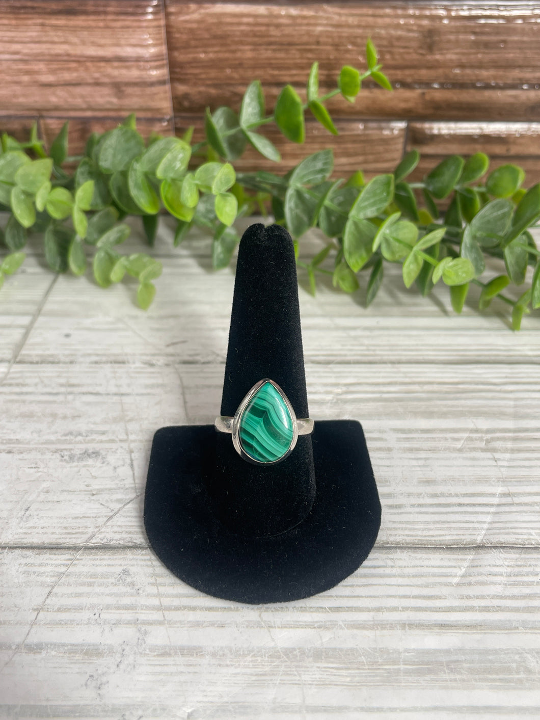 Malachite SZ 9.5 Sterling Silver Ring