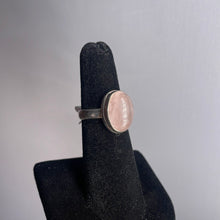 Load image into Gallery viewer, Rose Quartz Size 5 Sterling Silver Ring