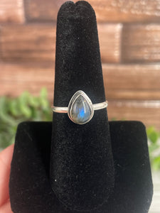 Labradorite Size 8 Sterling Silver Ring