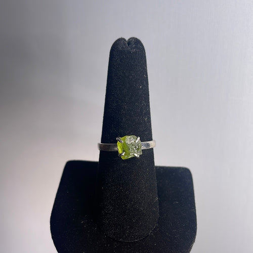 Peridot Size 8 Sterling Silver Ring