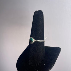 Chrysocolla Size 8 Sterling Silver Ring