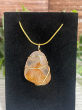 Load image into Gallery viewer, Golden Healer Wire-Wrapped Pendant