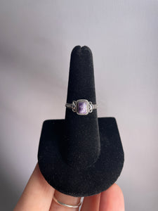 Lepidolite SZ 7 Sterling Silver Ring