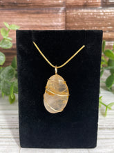 Load image into Gallery viewer, Golden Healer Wire-Wrapped Pendant